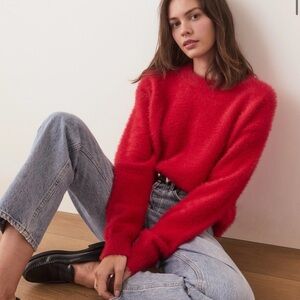 NWT Large Marine Layer Eyelash Cropped Crewneck Sweater